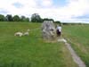 Bess with Avebury stone